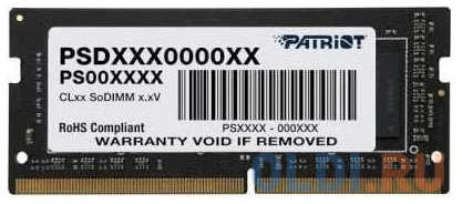 Оперативная память для ноутбука Patriot Signature Line SO-DIMM 8Gb DDR4 3200 MHz PSD48G320081S 4348658706