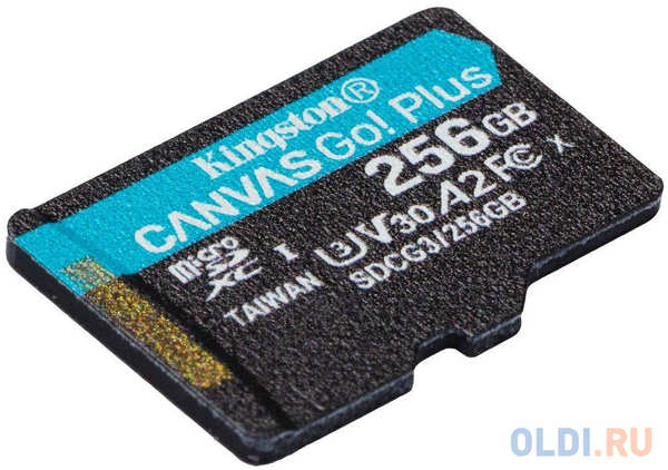 Карта памяти micro SDXC 256Gb Kingston Canvas Go Plus UHS-I U3 A2 (170/90 MB/s) SDCG3/256GBSP 4348699893