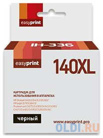 Картридж EasyPrint IH-336 №140XL для HP Deskjet D4263/D4363/D5360/Officejet J5783/J6413/Photosmart C4273/C4283/C4343/C4383/C4473/C4483/C4583/C5283/D53 4348792105