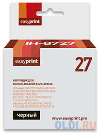 Картридж EasyPrint IH-8727 №27 для HP Deskjet 3320/3420/3520/3650/5650/5850/PSC 1210/1315/Officejet 4215/4315/5610/5615/6110, черный 4348792110