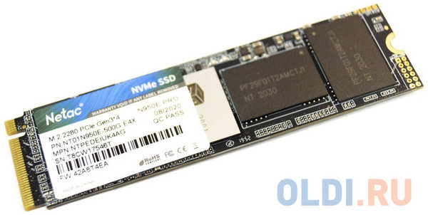 SSD накопитель Netac N950E Pro 500 Gb PCI-E 3.0 x4 4348792335