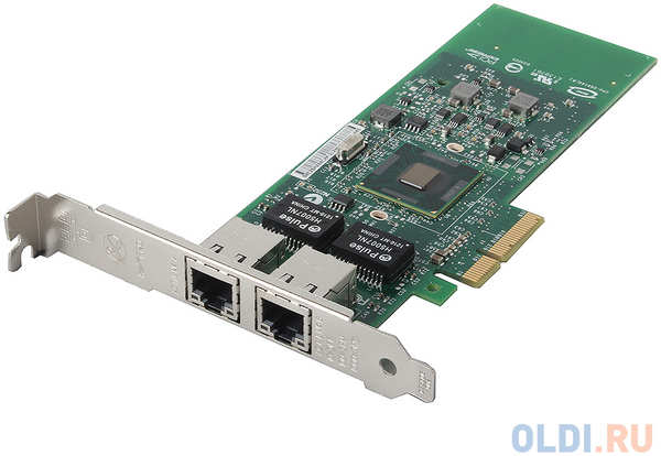 Серв. сетевой адаптер Ethernet 1Гбит/сек. Intel ″ET Dual Port Server Adapter″ E1G42ET (chip 82576) (PCI-E x4)