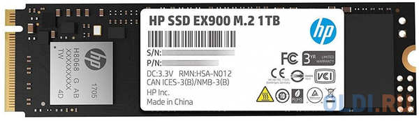 SSD накопитель HP EX900 1 Tb PCI-E 3.0 x4 5XM46AA