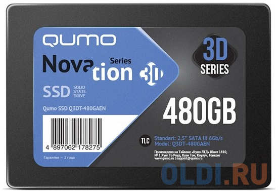 SSD накопитель QUMO Novation 480 Gb SATA-III 4348832815