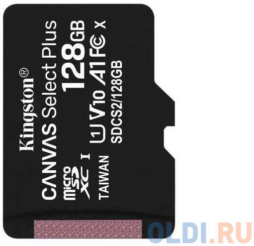 Карта памяти microSDXC 128Gb Kingston Canvas Select Plus microSDXC 128GB