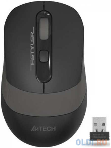 Мышь беспроводная A4TECH Fstyler FG10S чёрный серый USB 4348848013