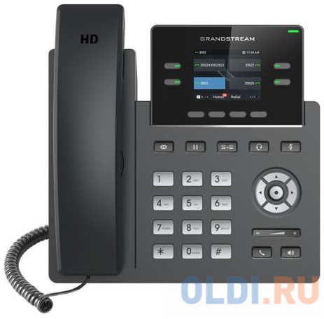 Телефон IP Grandstream GRP-2612P черный 4348848333