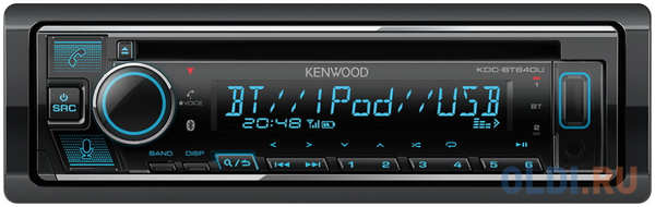 Автомагнитола CD Kenwood KDC-BT640U 1DIN 4x50Вт