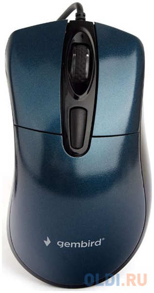 Мышь проводная Gembird MOP-415-B синий USB 4348848867