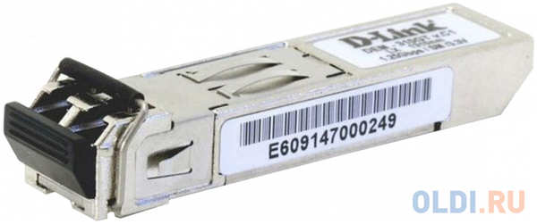 D-Link 310GT/A1A SFP-трансивер с 1 портом 1000Base-LX для одномодового оптического кабеля (до 10 км)