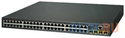 Planet IPv4/IPv6, 48-Port 10/100/1000Base-T + 4-Port 100/1000MBPS SFP L2/L4 /SNMP Manageable Gigabit Ethernet Switch