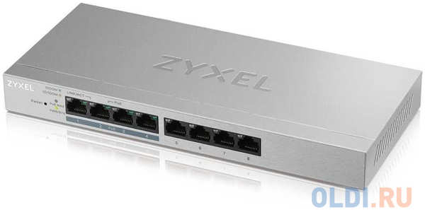 ZYXEL GS1200-8HP V2 8 Port Gigabit PoE+ webmanaged Switch, 4x PoE, 60 Watt 4348873955