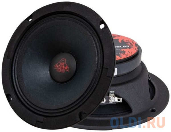 Колонки автомобильные Kicx Gorilla Bass GBL65 200Вт 90дБ 4Ом 16см (6.5дюйм) (ком.:2кол.) широкополосные однополосные