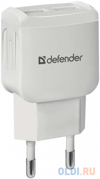 Сетевое зарядное устройство Defender EPA-13 2.1A 2 х USB 83841