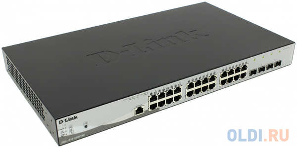 Коммутатор D-Link DGS-1210-28MP/ME/B1A Управляемый коммутатор 2 уровня с 24 портами 10/100/1000Base-T и 4 портами 1000Base-X SFP (24 порта с поддержко 4348878220