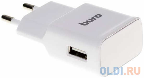 Сетевое зарядное устройство BURO TJ-248W 2.4А USB белый 4348879497