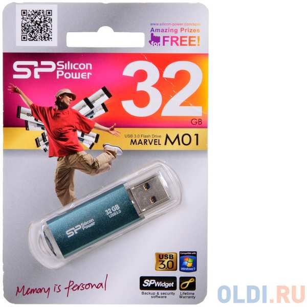Внешний накопитель 32GB USB Drive <USB 3.0 Silicon Power Marvel M01 (SP032GBUF3M01V1B) 434892248