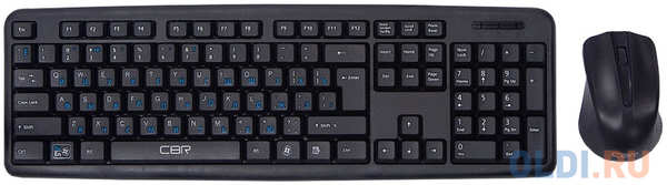 Комлект (клавиатура + мышь) CBR KB SET 710 Комплект (клавиатура + мышь) проводной, USB, 104 клавиши, длина кабеля 1,5 м