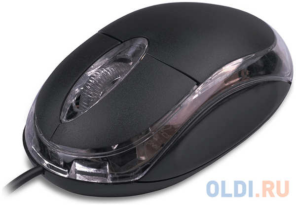 Мышь проводная CBR CM 122 Black, оптическая, USB, 1000 dpi, 3 кнопки и колесо прокрутки, длина кабеля 1,3 м, цвет чёрный 434960140