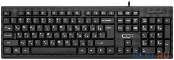 Комплект (клавиатура + мышь) CBR KB SET 711 проводной, USB, длина кабеля 1,8 м; клавиатура: полноразмерная, 104 клавиши; мышь: оптическая, 1200 dpi, 3