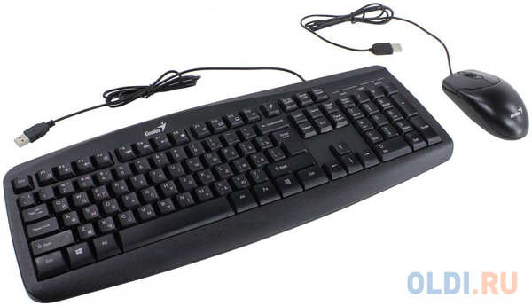 Комплект Genius Smart KM-200 (клавиатура + мышь), Black, USB 434986003