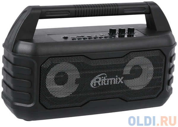Колонки RITMIX SP-610B Black 1.0(2канала),6Вт,MP3, WMA, APE Normal, WAV,Bluetooth5,0,2000 мА·ч,подсветка 434987094