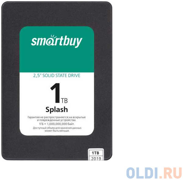 SSD накопитель Smart Buy Splash 1 Tb SATA-III SBSSD-001TT-MX902-25S3 434988245