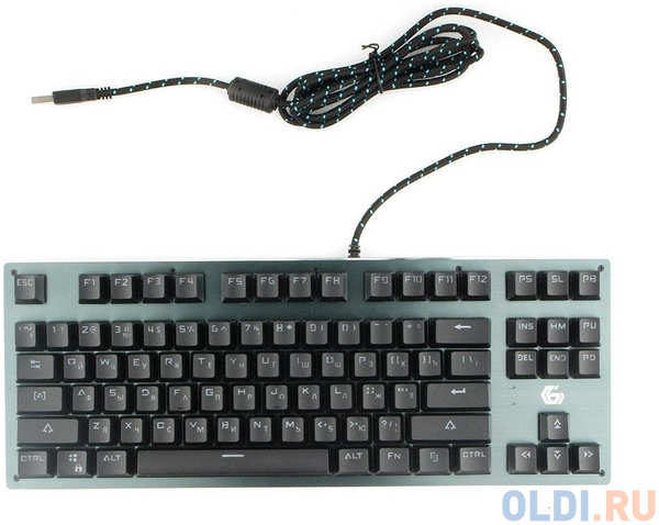 Клавиатура механическая Gembird KB-G540L, USB, черн, переключатели Outemu , 87 клавиши, подсветка Rainb