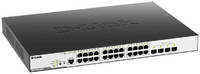 Коммутатор D-Link Switch DGS-3000-28XMP/B1A Управляемый коммутатор 2 уровня с 24 портами 10/100/1000Base-T и 4 портами 10GBase-X SFP+ (24 порта с подд