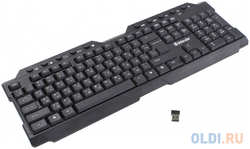 Клавиатура беспроводная Element HB-195 RU, черный, мультимедиа DEFENDER (45195)