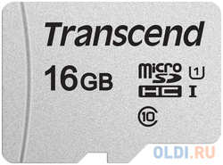Карта памяти microSDHC 16Gb Class10 Transcend TS16GUSD300S w/o adapter