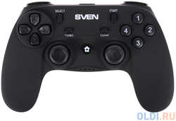 Геймпад беспроводной SVEN GC-3050 (13 кл. 2 мини-джойстика, D-pad, Soft Touch, PC/PS3/Xinput)