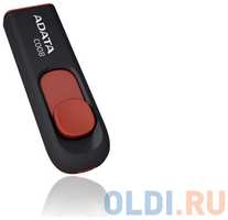 A-Data Внешний накопитель 64GB USB Drive ADATA USB 2.0 C008 черно-красная выдвижная AC008-64G-RKD