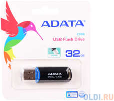 A-Data Внешний накопитель 32GB USB Drive ADATA USB 2.0 C906 black AC906-32G-RBK