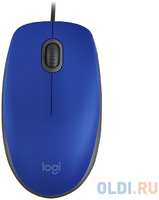 Мышь (910-005488) Logitech Mouse M110 SILENT Blue USB