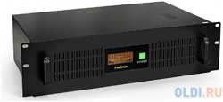 Exegate EP270874RUS ИБП Exegate Power RM Smart UNL-1500 LCD 1500VA, Black, 2U, 3 евророзетки, USB