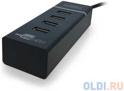 Концентратор CBR CH 157, 4 порта, USB 3.0 Поддержка Plug&Play. Длина провода 50+-3см. LED-подсветка.