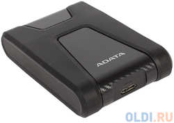 Внешний жесткий диск 2.5″ 2 Tb USB 3.1 A-Data DashDrive Durable HD650 черный (AHD650-2TU31-CBK)