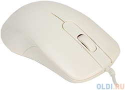 Мышь CBR CM 105 White, оптика, 1200dpi, офисн., провод 1,8м, USB