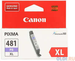 Картридж Canon CLI-481XL PB для Canon PixmaTS8140TS / TS9140 фото синий 2048C001