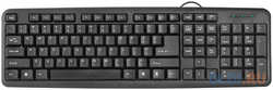 Клавиатура DEFENDER HB-420 RU HB-420 RU,черный,полноразмерная, USB (45420)