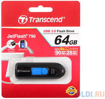 Внешний накопитель USB 64Gb Transcend Jetflash 790 USB3.0 TS64GJF790K