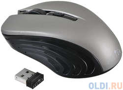 Мышь Oklick 545MW черный / серый оптическая (1600dpi) беспроводная USB (4but) (545MW TM-5500 GREY)