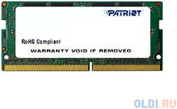 Оперативная память для ноутбука Patriot PSD44G213381S SO-DIMM 4Gb DDR4 2133MHz