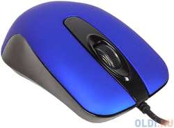 Мышь Gembird MOP-400-B, USB, бесшумный клик, soft-touch, 2кн., 1000DPI, блистер