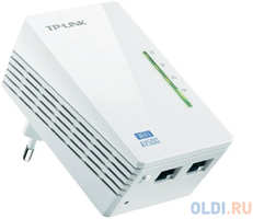 Адаптер Powerline TP-LINK TL-WPA4220 2x10/100Mbps 500Mbps 802.11n 300Mbps