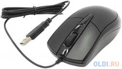 Мышь проводная Oklick 125M чёрный USB (125M black)