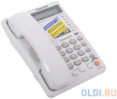 Телефон Panasonic KX-TS2365RUW ЖК-Дисплей, Flash, Recall, Pause, Память 50, Спикерфон, Wall mt.
