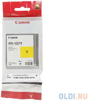 Картридж Canon PFI-107 Y для iPF680 / 685 / 780 / 785 130мл желтый 6708B001