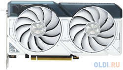 Видеокарта Asus PCI-E 4.0 DUAL-RTX4060-O8G-WHITE NVIDIA GeForce RTX 4060 8Gb 128bit GDDR6 2505 / 17000 HDMIx1 DPx3 HDCP Ret